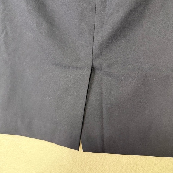 Ann Taylor Factory Navy Blue Pencil Skirt Size 14 Office Career Suit - Picture 3 of 9